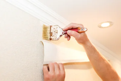Pose de papier peint à Sommery — revêtements muraux et toiles de verre